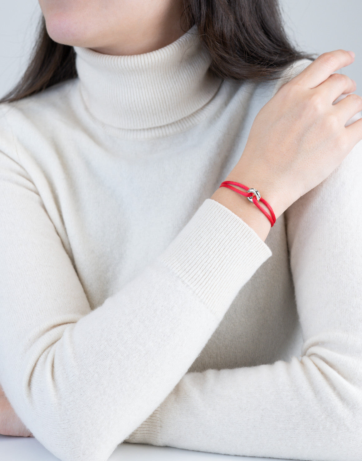 Silver Soho Diamond Cord Bracelet