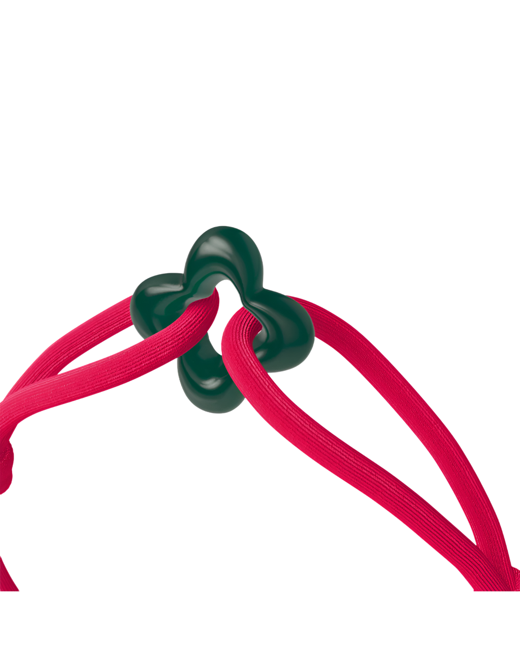 Green Clover Cord Bracelet