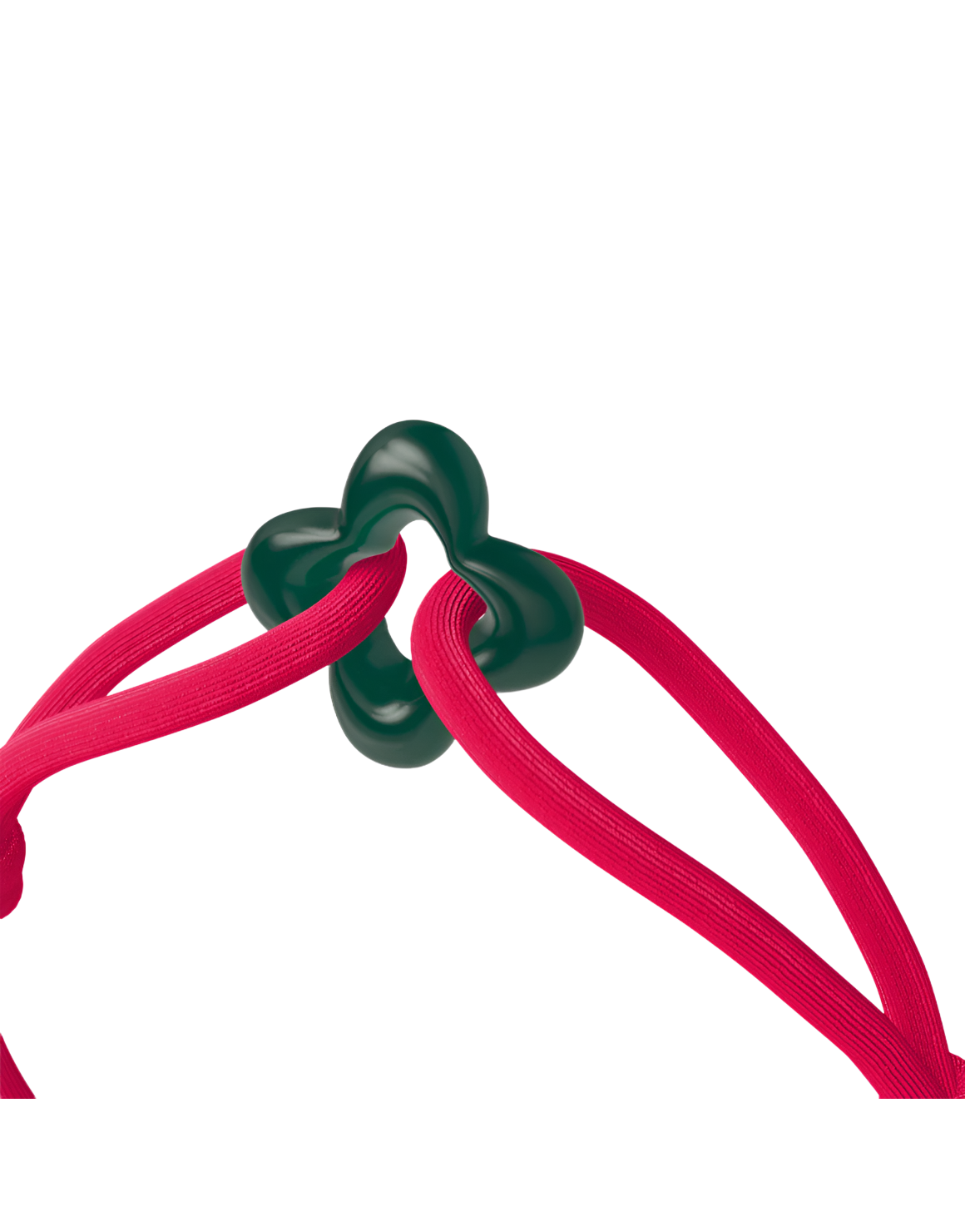 Green Clover Cord Bracelet