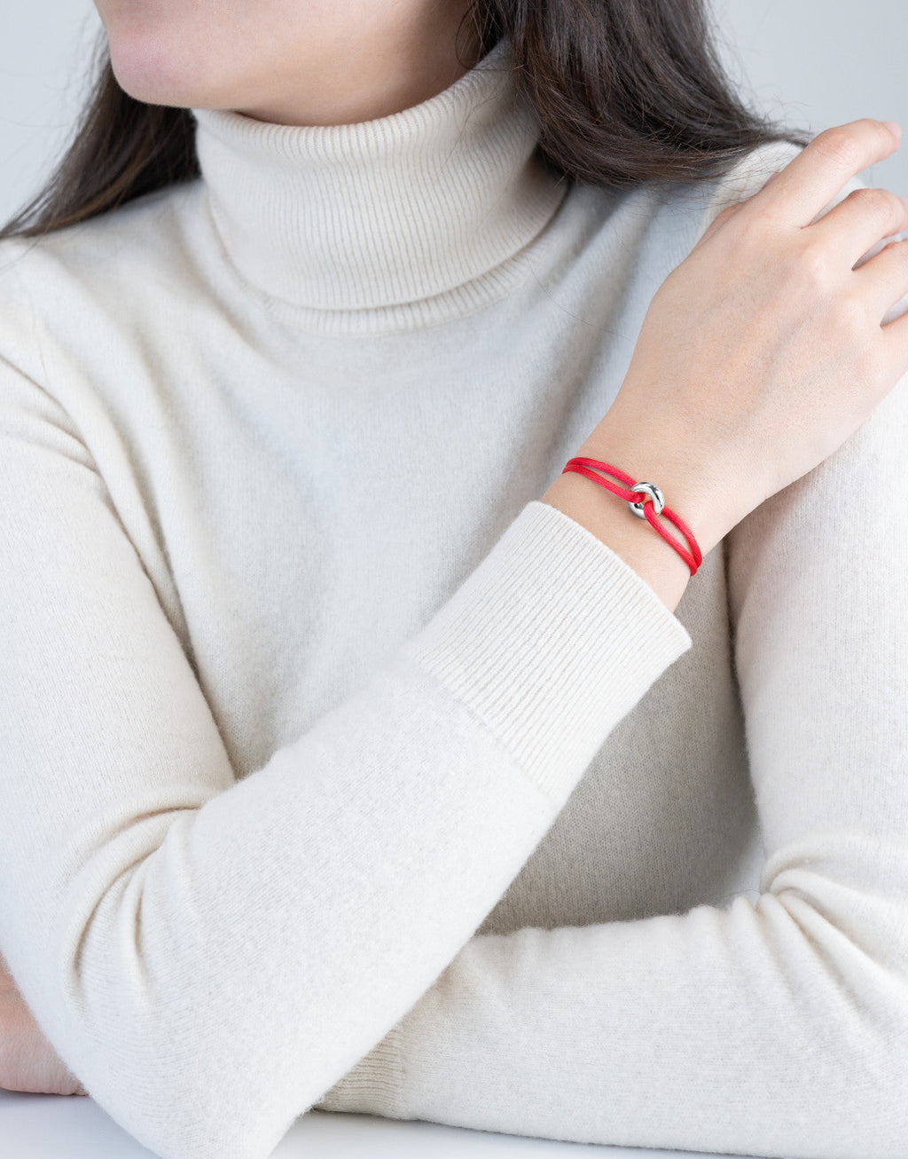 Silver Soho Cord Bracelet