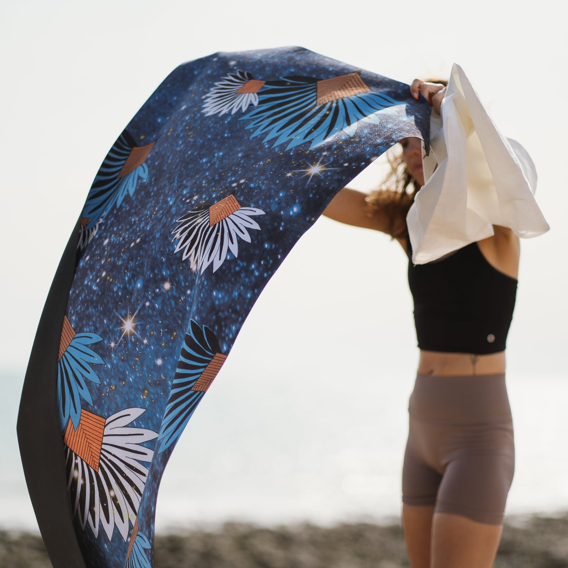 Travel Yoga Mat with Carrying Tote