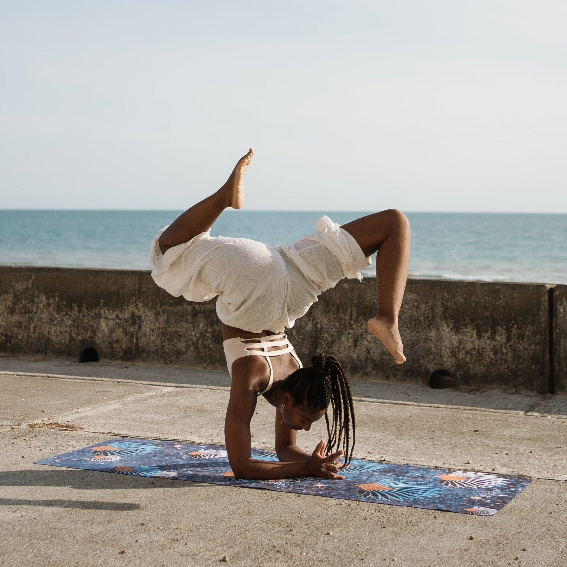 Travel Yoga Mat with Carrying Tote