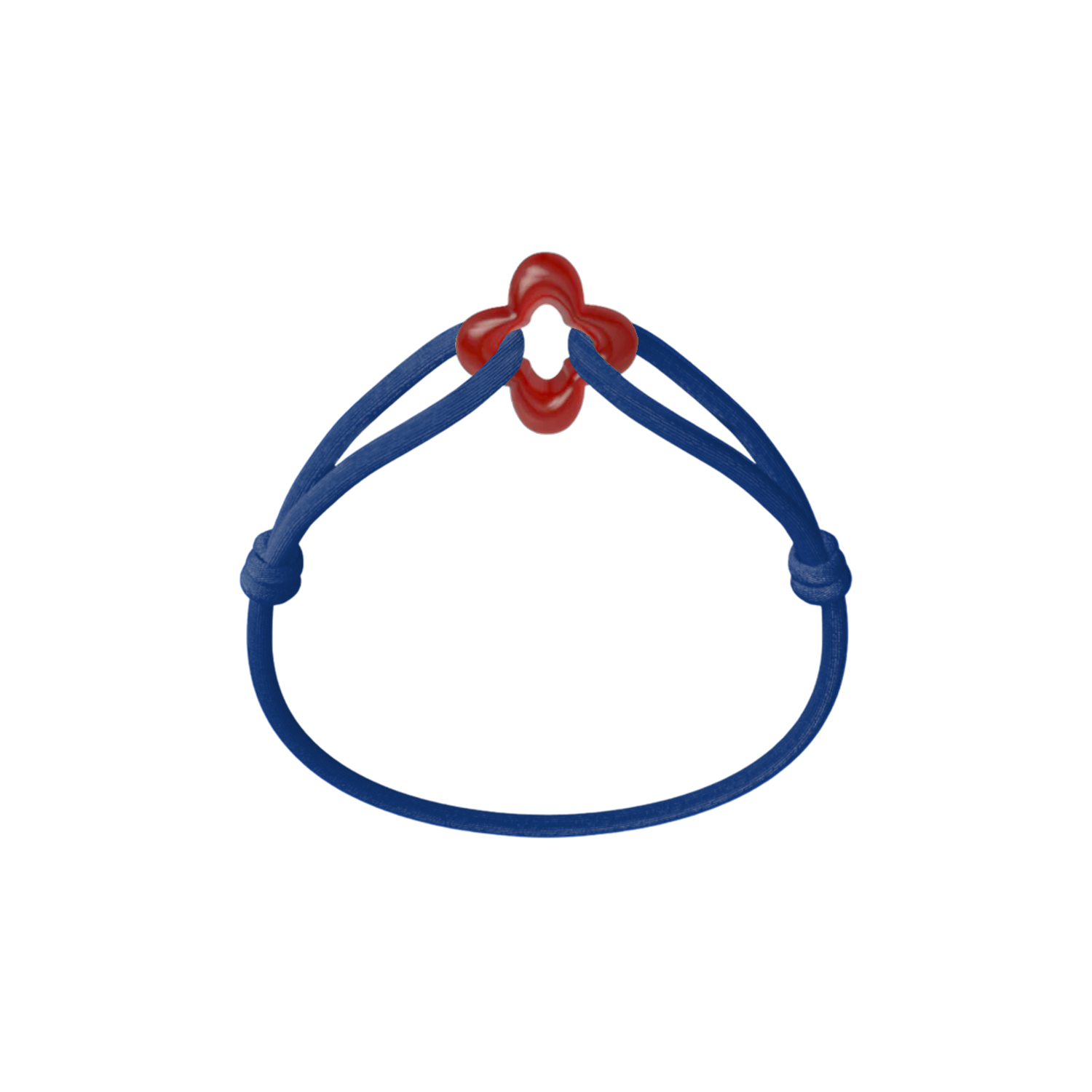 Red Clover Cord Bracelet with Carnelian