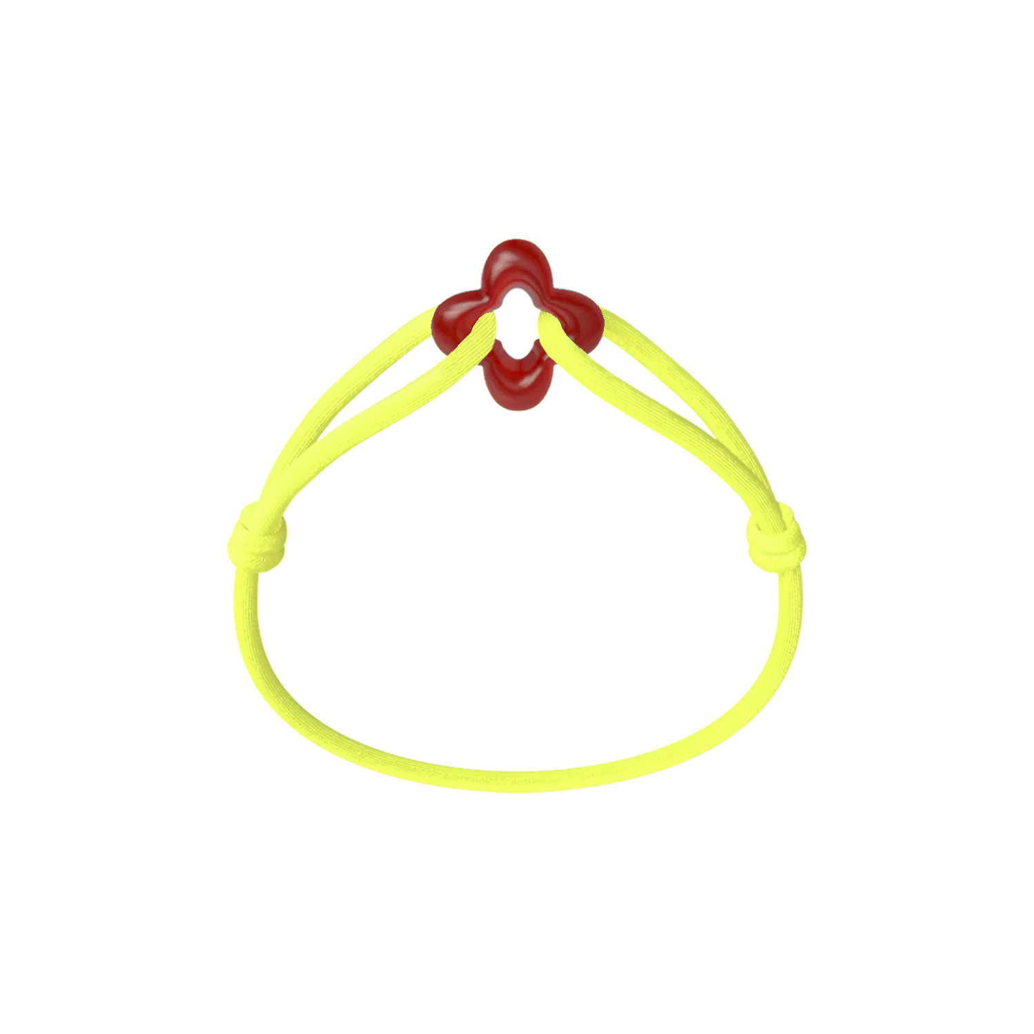 Red Clover Cord Bracelet with Carnelian