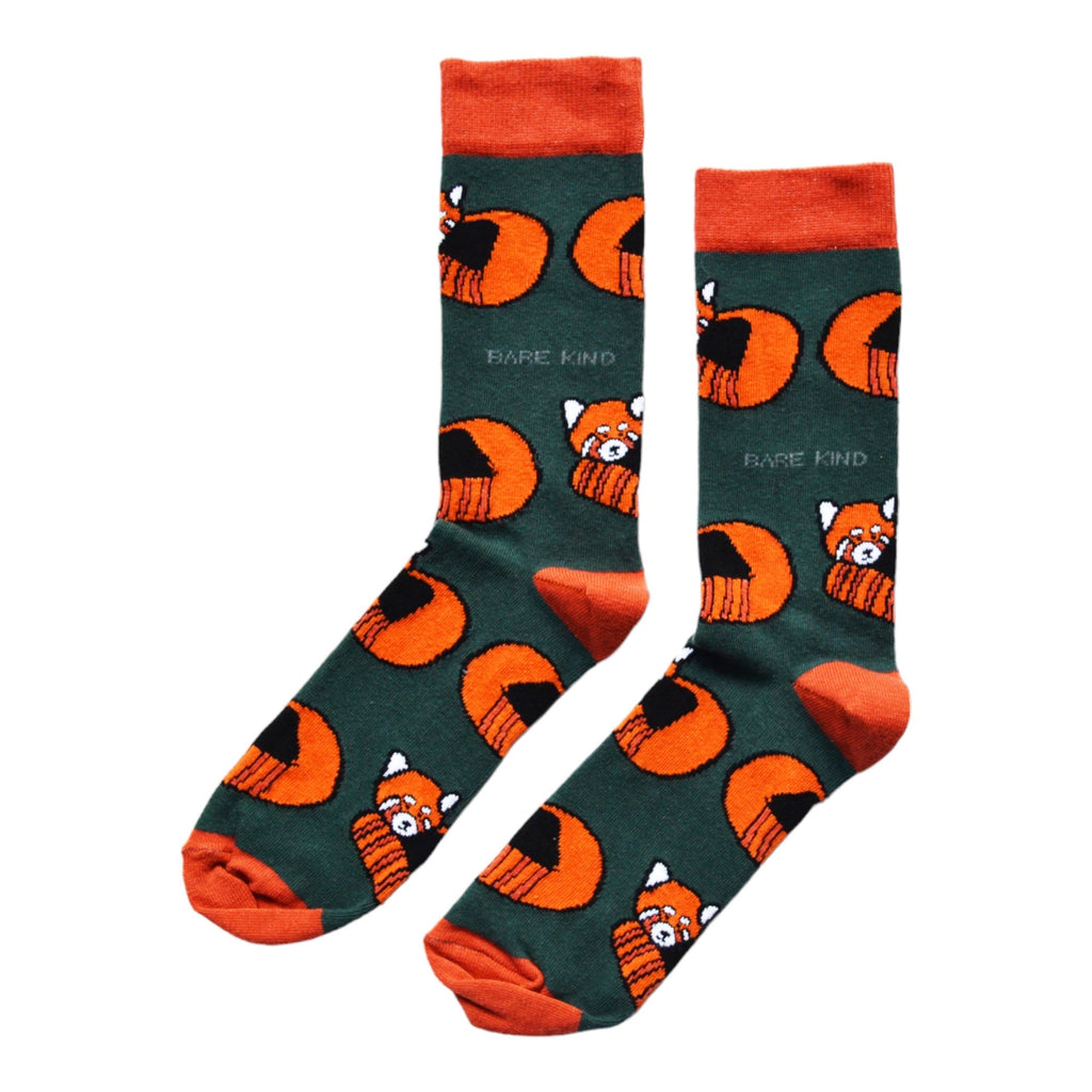 Red Panda Bamboo Socks