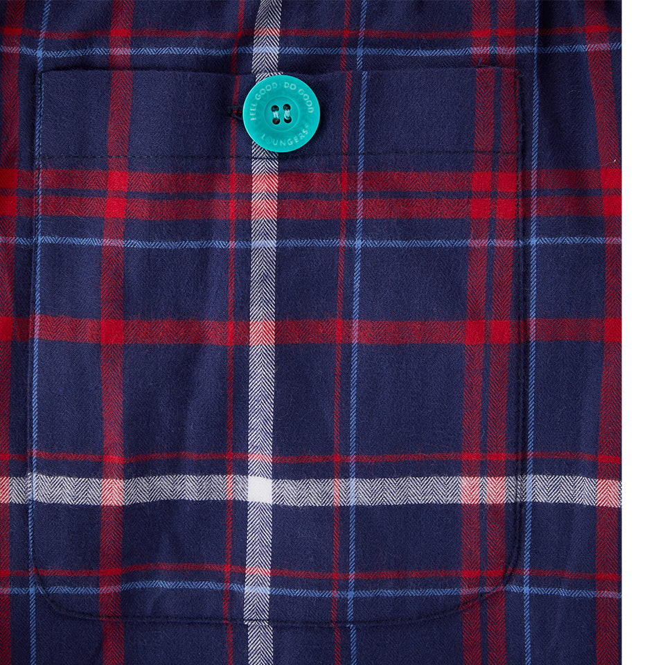 Women Red Panda Loungers in Organic Cotton