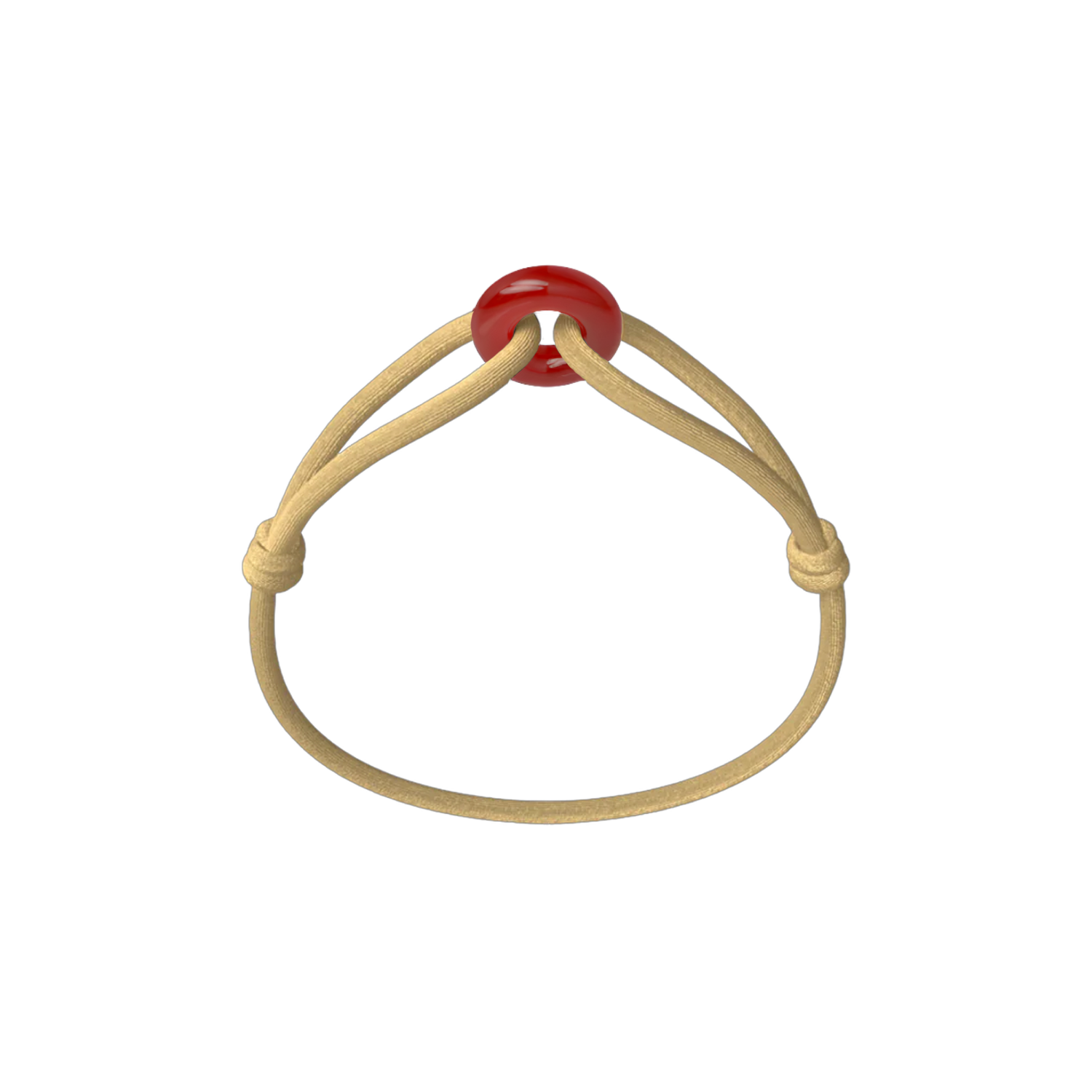Red Soho Cord Bracelet with Carnelian