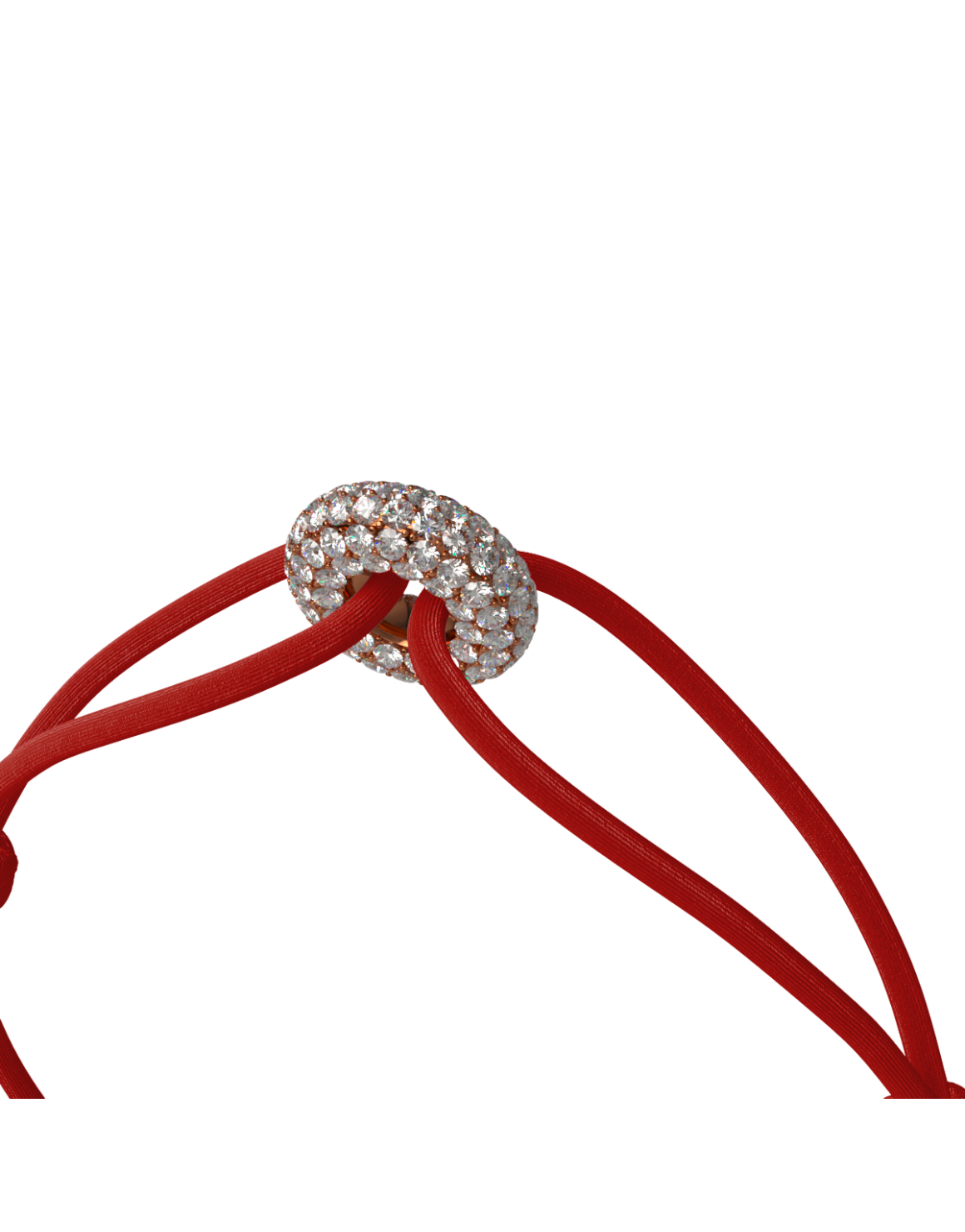 Mini Rose Soho Pave Cord Bracelet