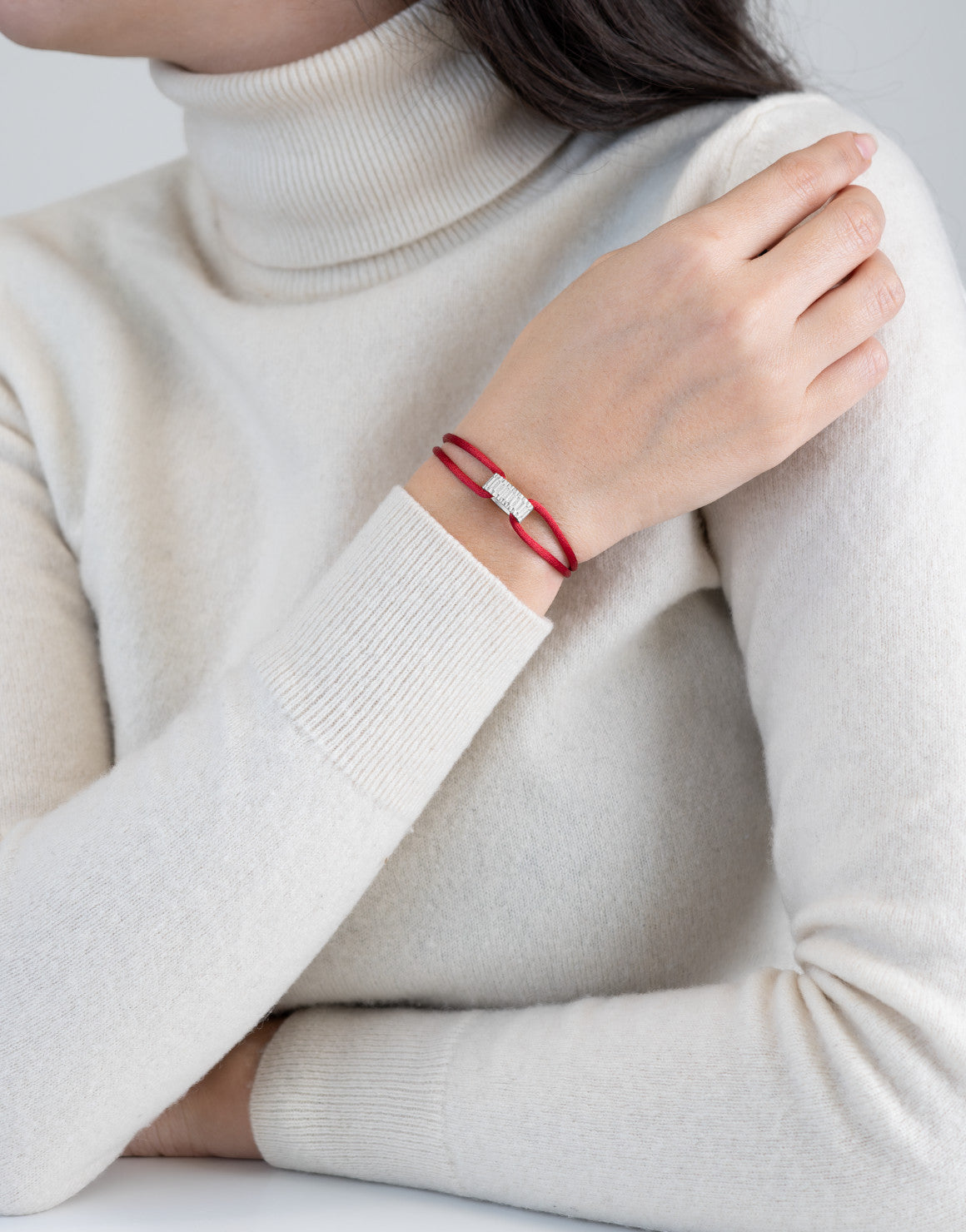 Regent Cord Bracelet in Sterling Silver