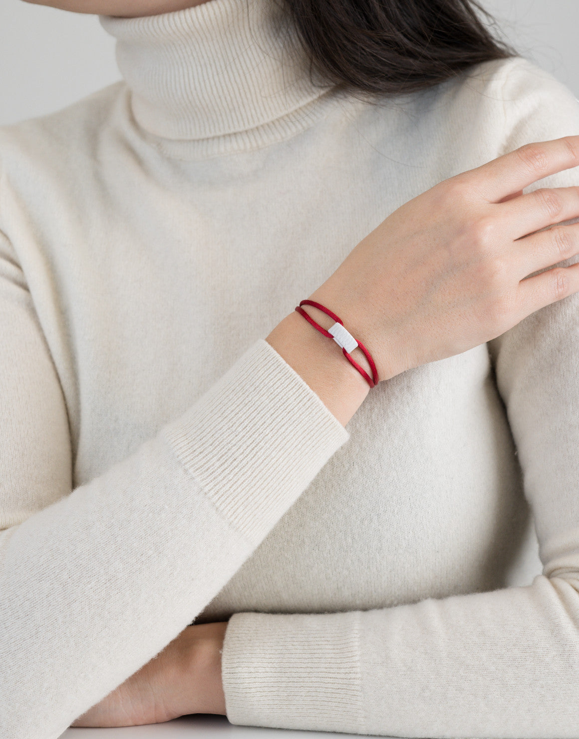 Cord Bracelet in Snow