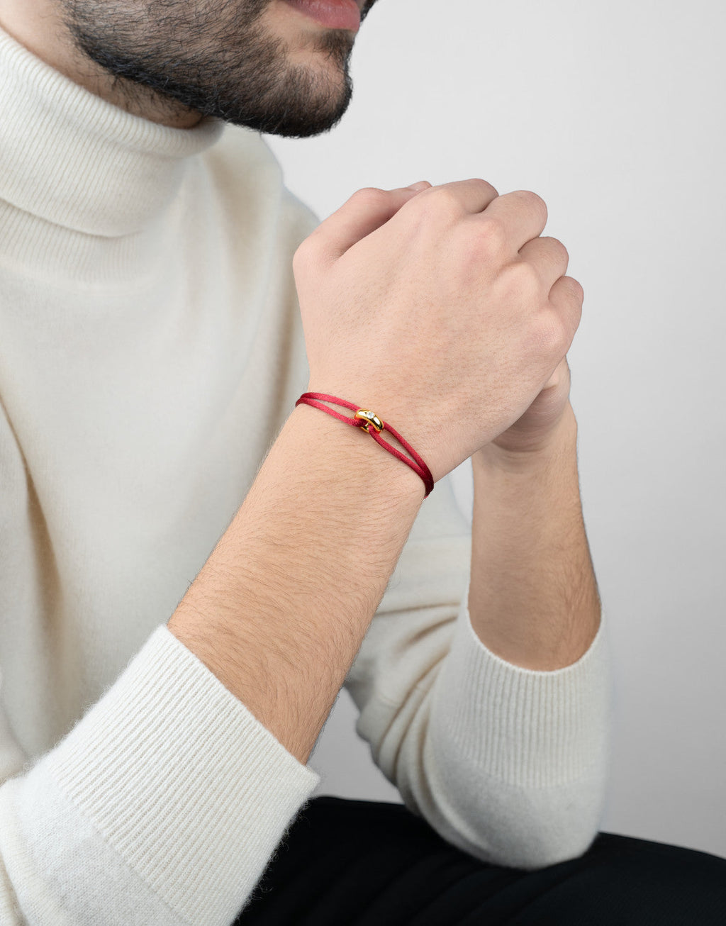 Golden Diamond Cord Bracelet