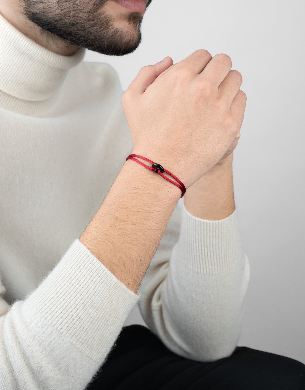 Black Onyx Cord Bracelet