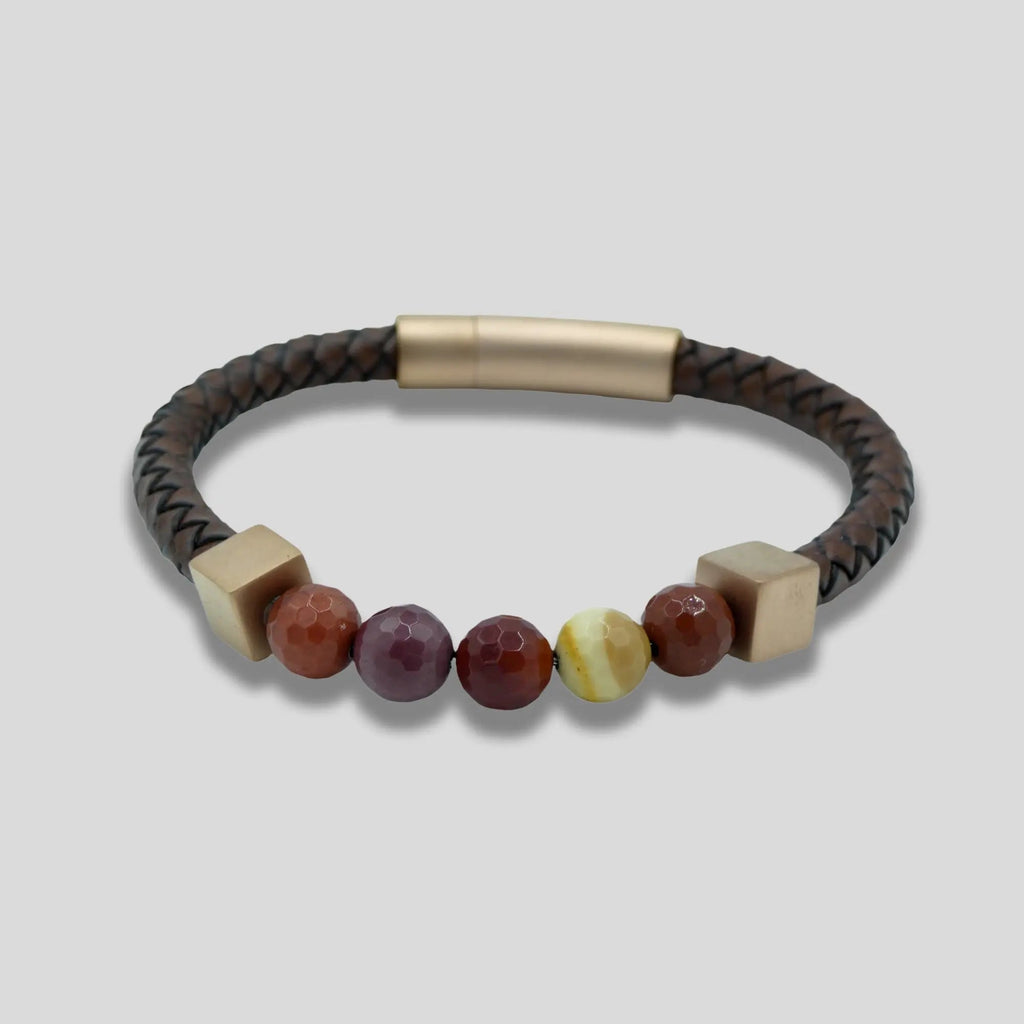 Retro Brown Beaded Bracelet