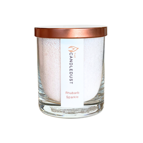 Champagne & Rhubarb Candle – Romantic Spring Aroma & Eco-Friendly by Candledust at www.brixbailey.com