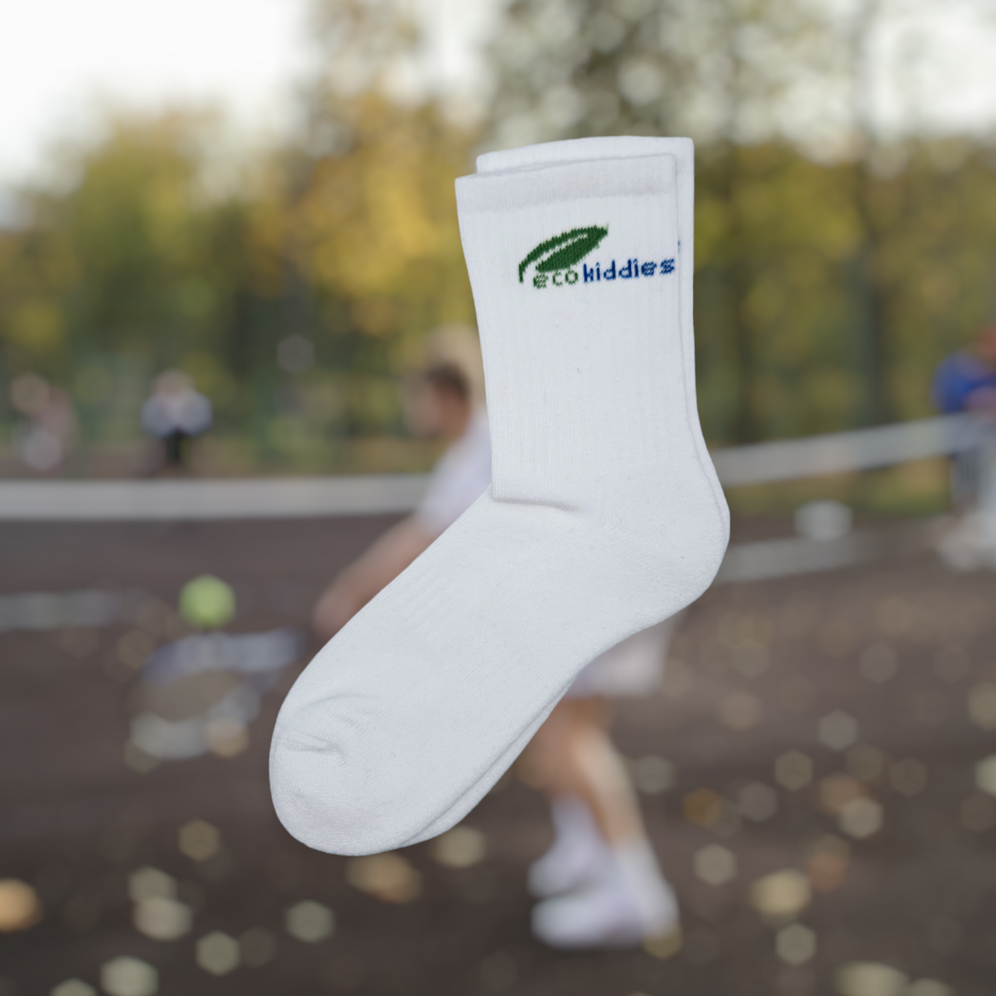 Organic Cotton Ribbed Socks for Kids in White