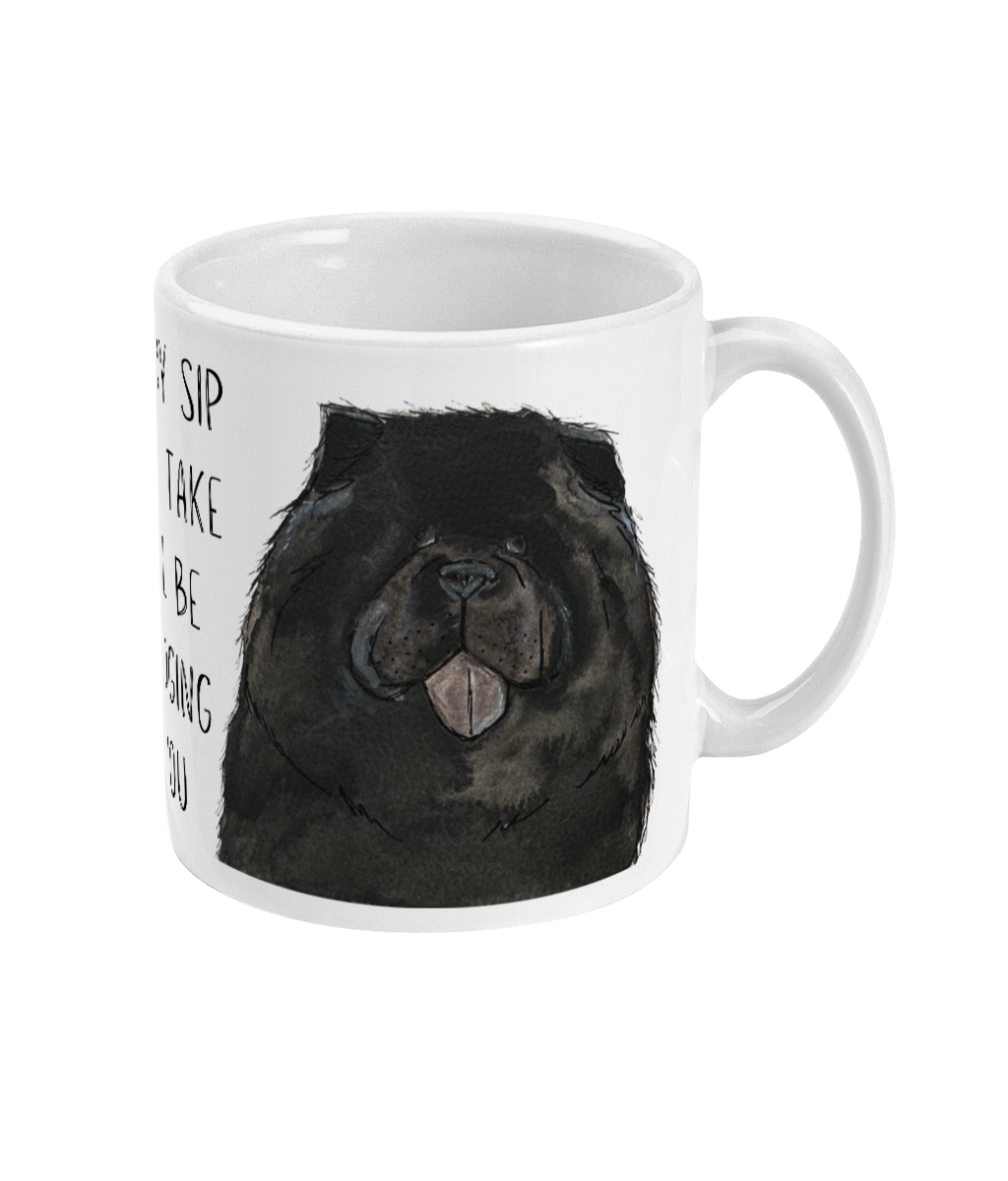 Black Chow Chow Ceramic Coffee Mug