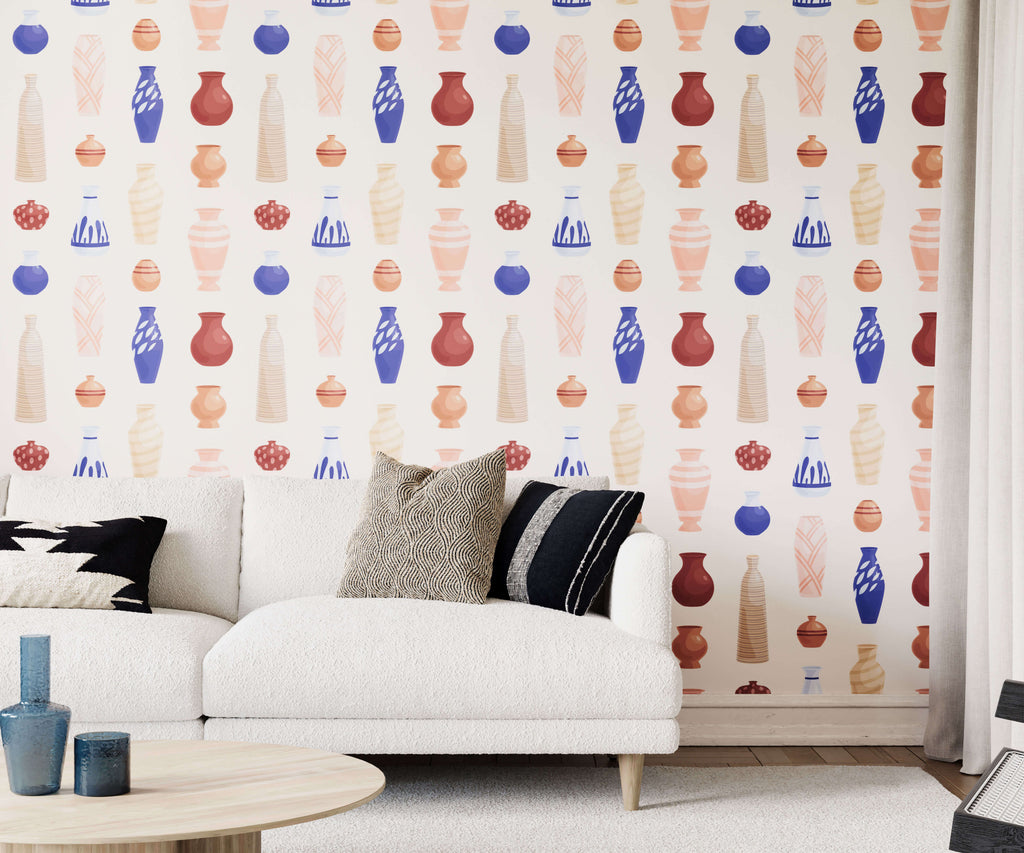 Roma Pottery Vase Wallpaper