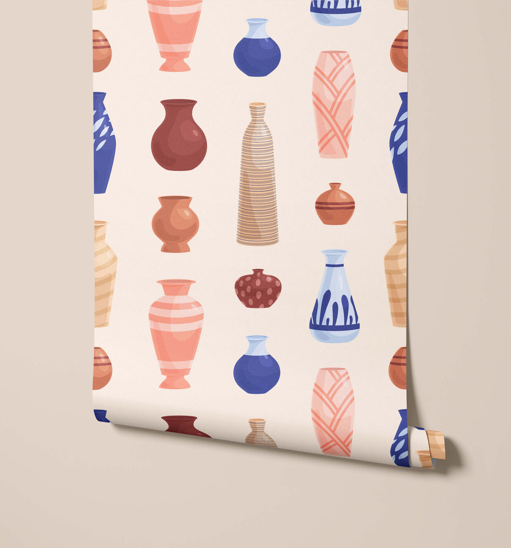 Roma Pottery Vase Wallpaper