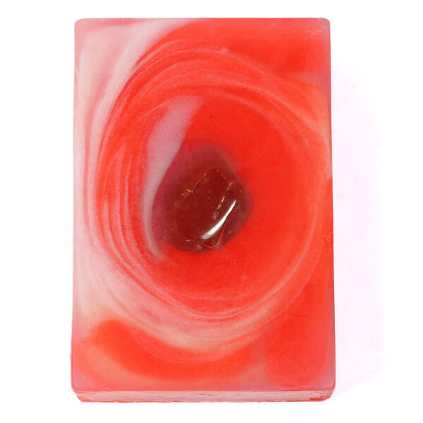 Root Chakra Crystal Soap with Smokey Quartz