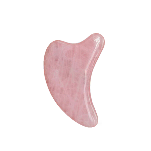 Rose Quartz Gua Sha Stone for Face Lifting and Sculpting