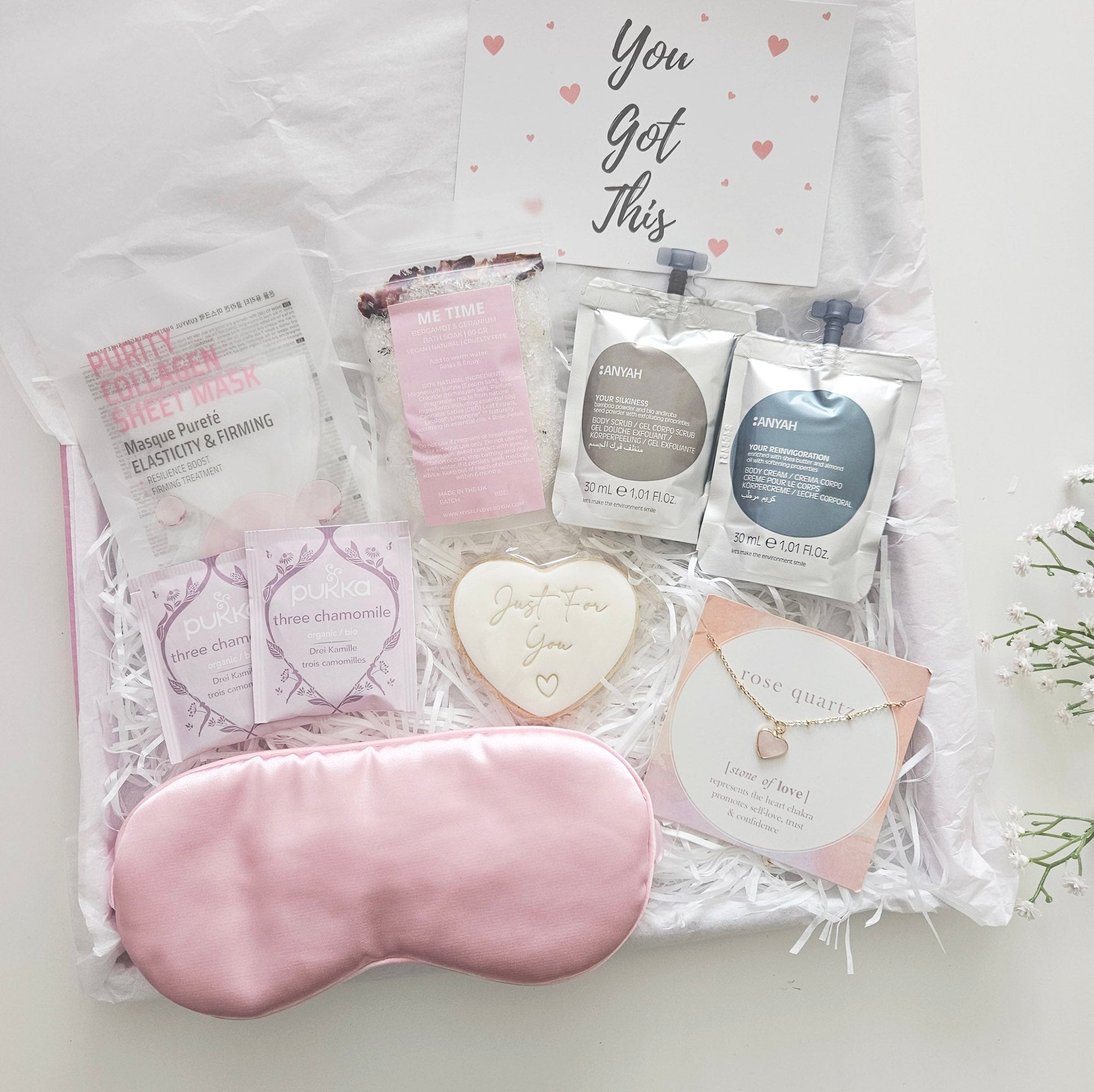 Rose Quartz Self Care Letterbox Gift Set