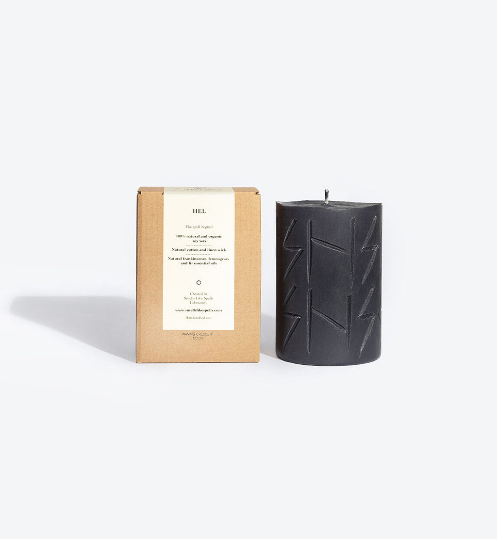 Rune Soy Wax Candle for Tranquility & Spiritual Rebirth – 35h Burn by Smells Like Spells at www.brixbailey.com