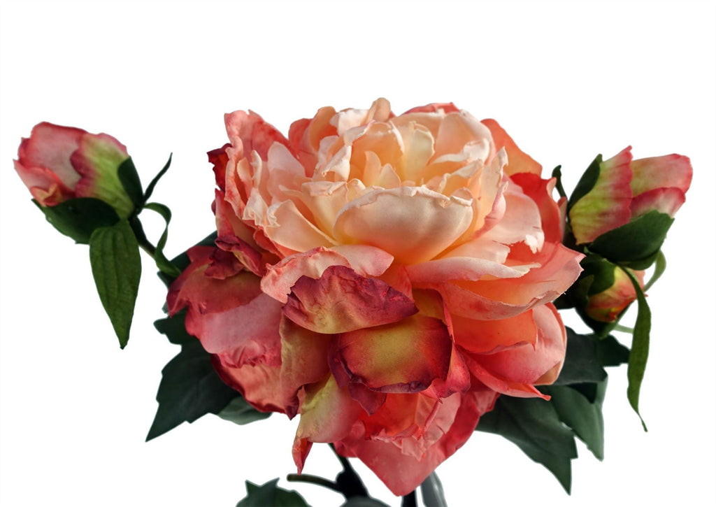 Pink Peony Artificial Flower Stems Pack of 6