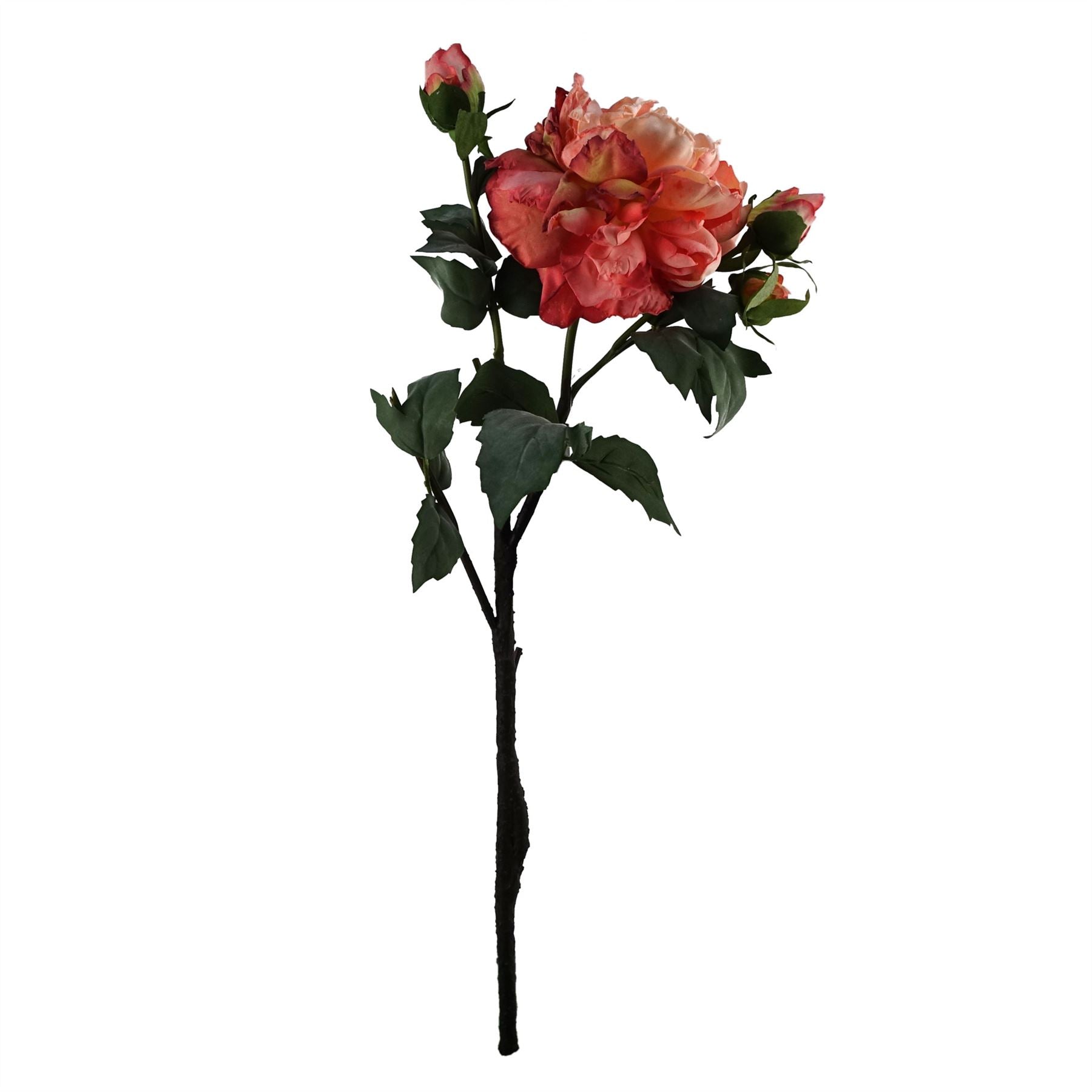 Pink Peony Artificial Flower Stems Pack of 6