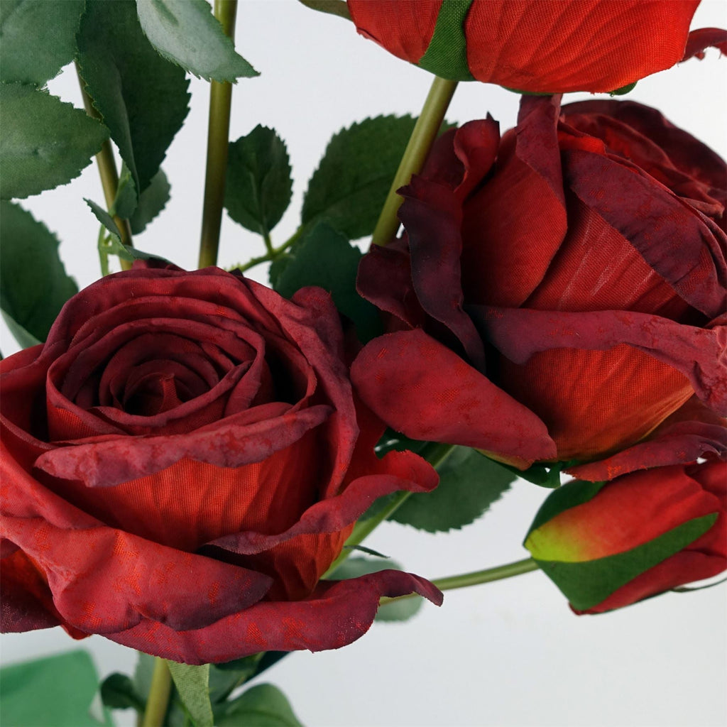 Red Rose Artificial Flower Sprays 60cm Pack of 6