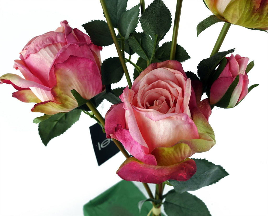 Pink Rose Artificial Flower Sprays 60cm Pack of 6