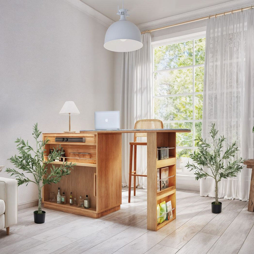 2 Pack Faux Olive Trees 120cm Indoor Artificial Plants