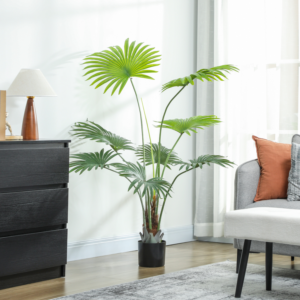 Artificial Palm Tree Plant 145cm with Realistic Leaves