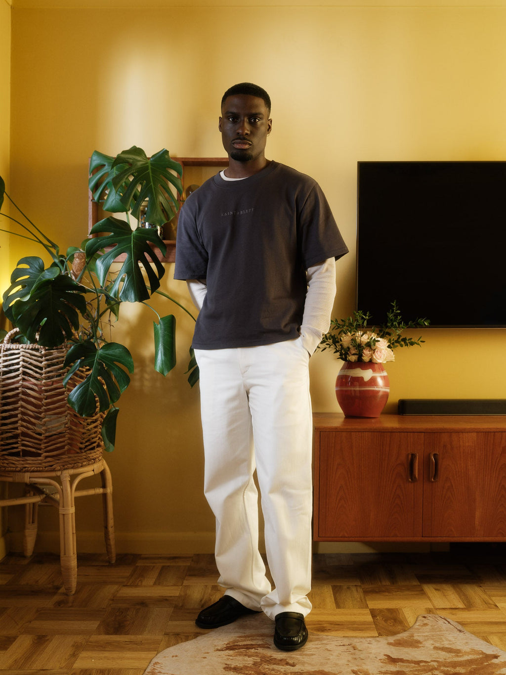 Charcoal Heavyweight Cotton Tee