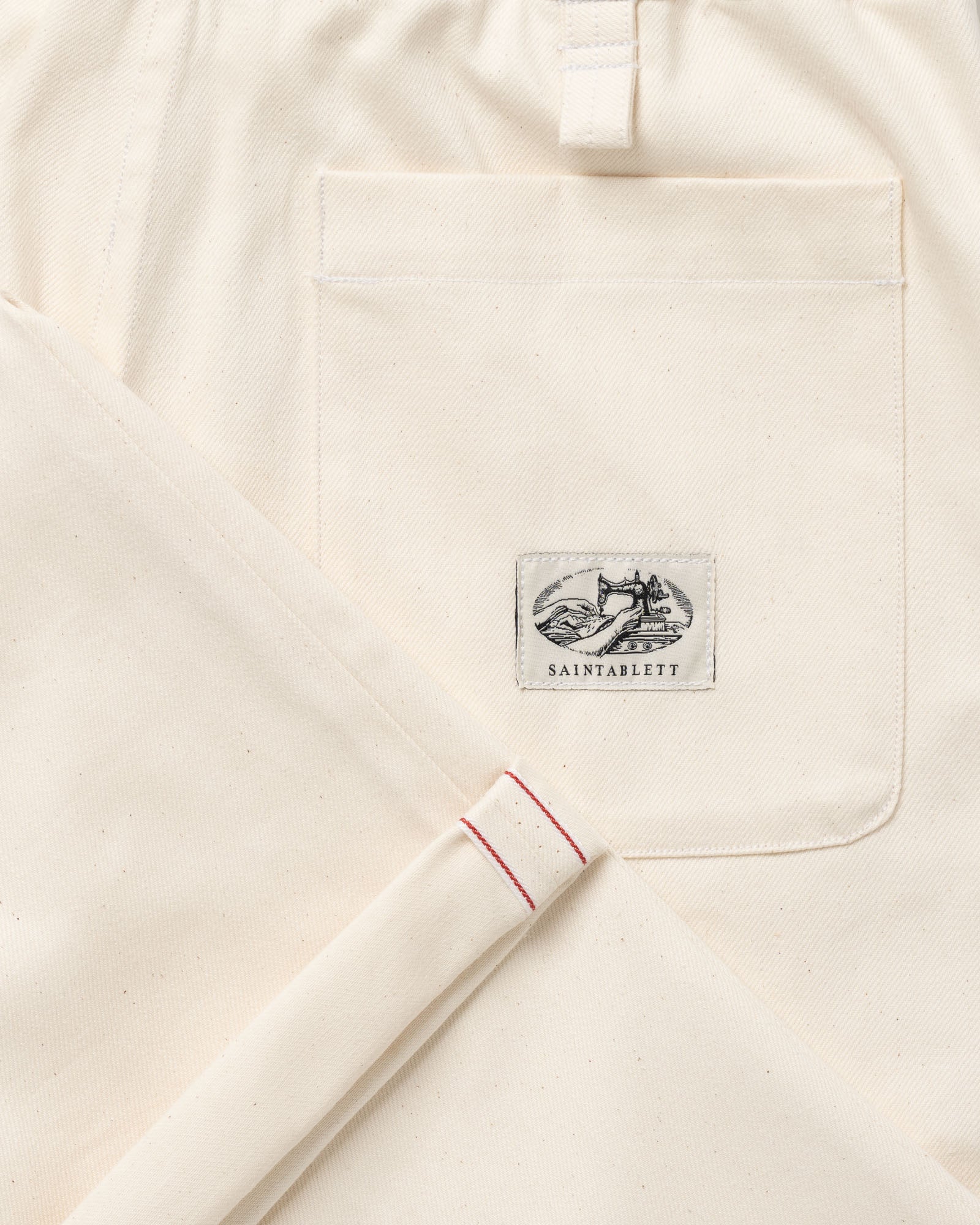 Ecru Wide Leg Trouser