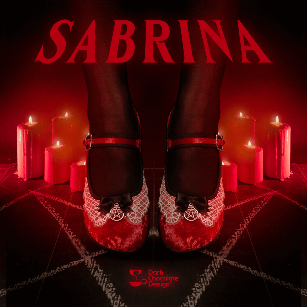 Sabrina Women's Mary Jane Flat Shoes in Red Velvet