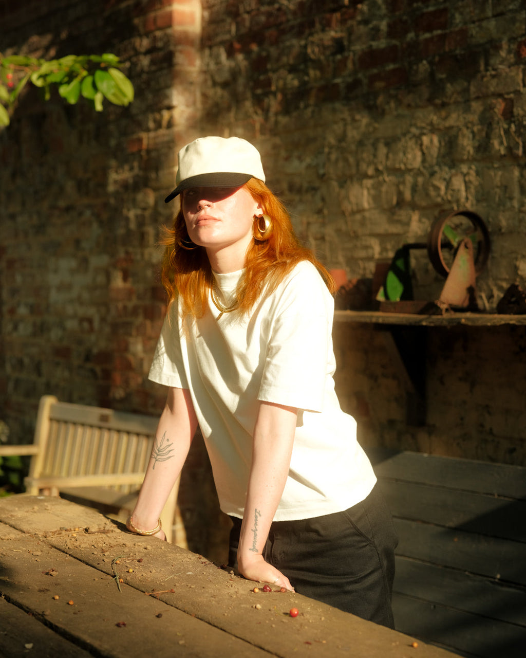 White Heavyweight Cotton Tee