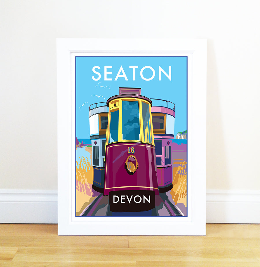 Seaton Vintage Tram Art Print