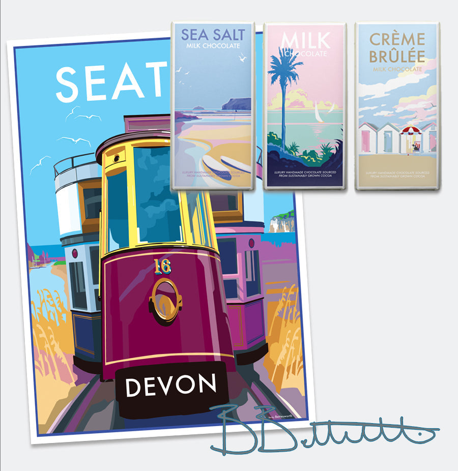 Seaton Vintage Tram Art Print