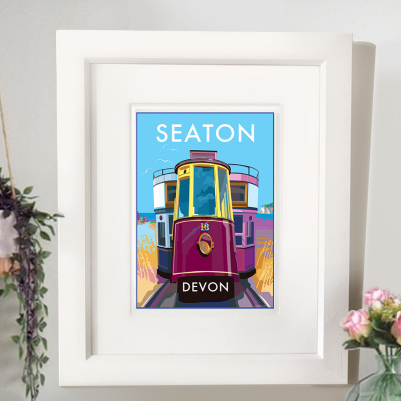 Seaton Vintage Tram Art Print