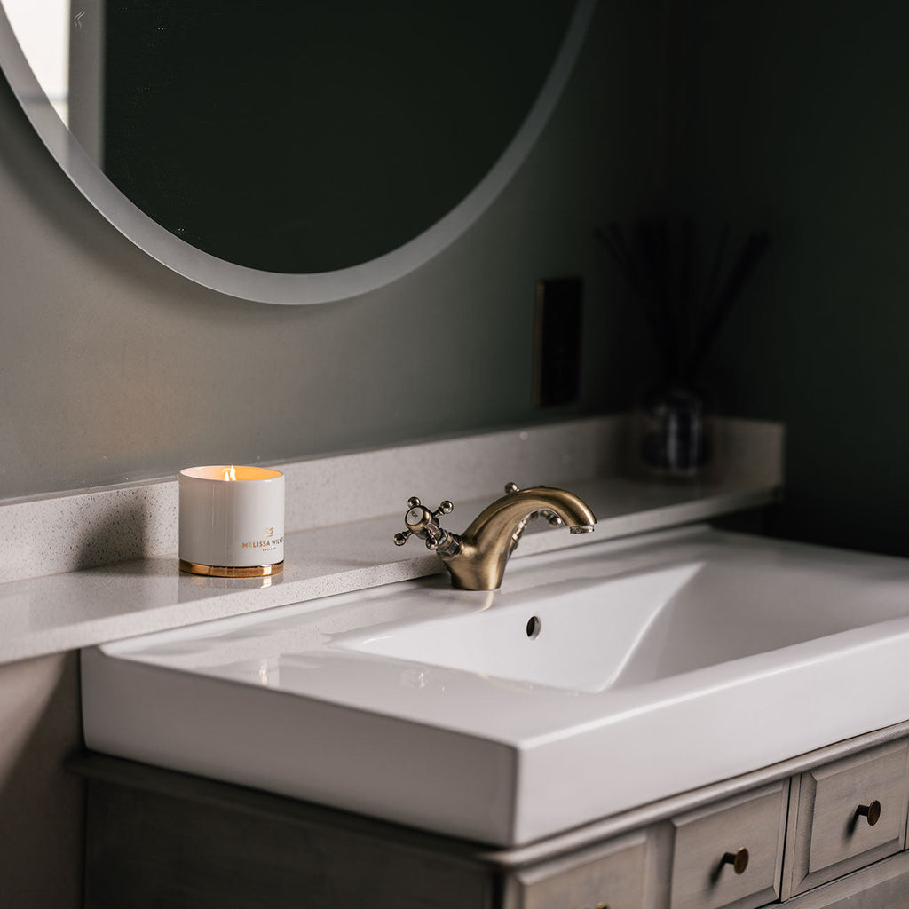 Speakeasy Honey Hand Poured Candle in Fine Bone China