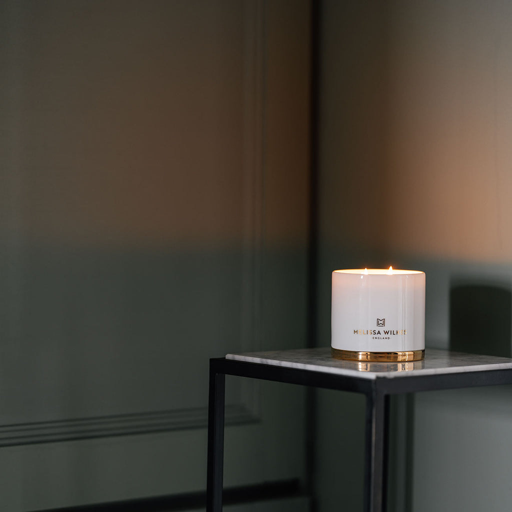 Speakeasy Honey Hand Poured Candle in Fine Bone China