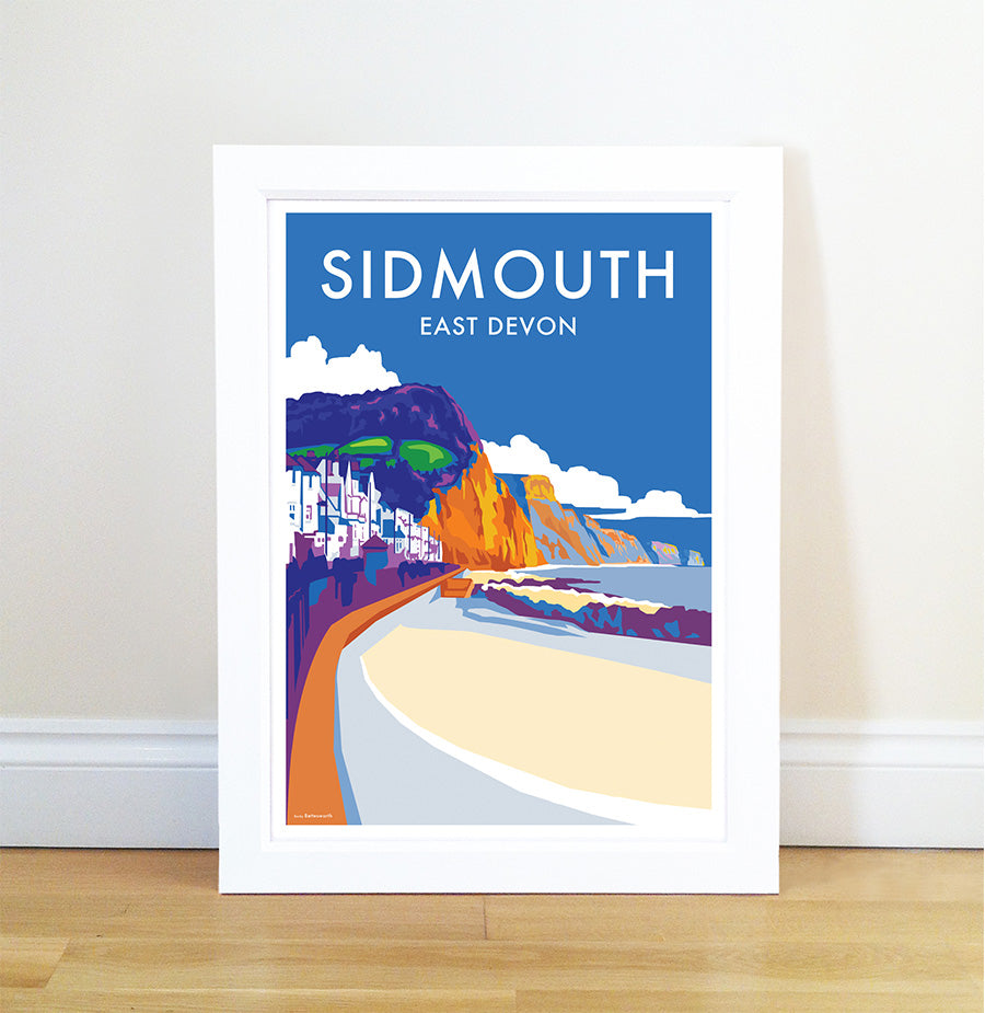 Sidmouth Vintage Seaside Print