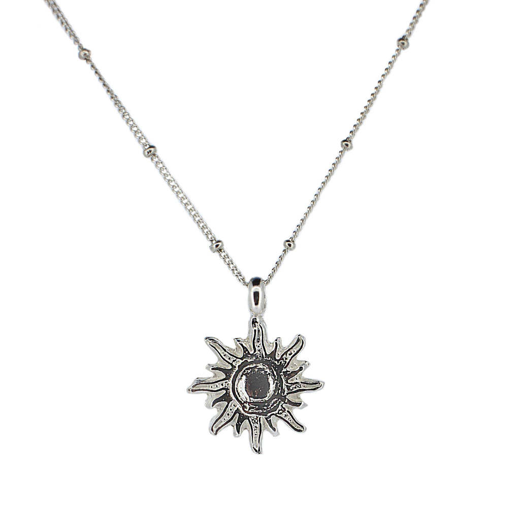 Sun of Hope Sterling Silver Satellite Necklace