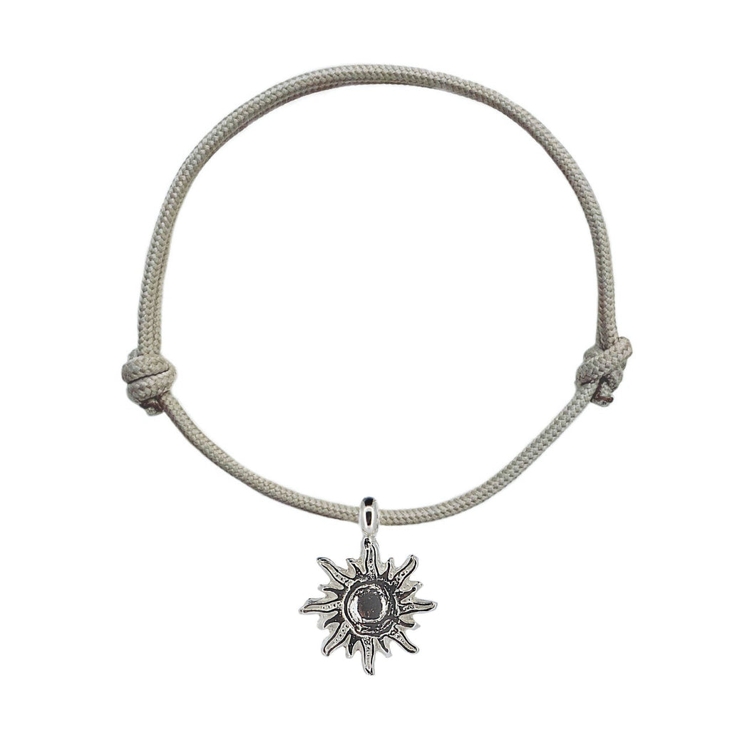 Sun of Hope Rope Bracelet in Sterling Silver
