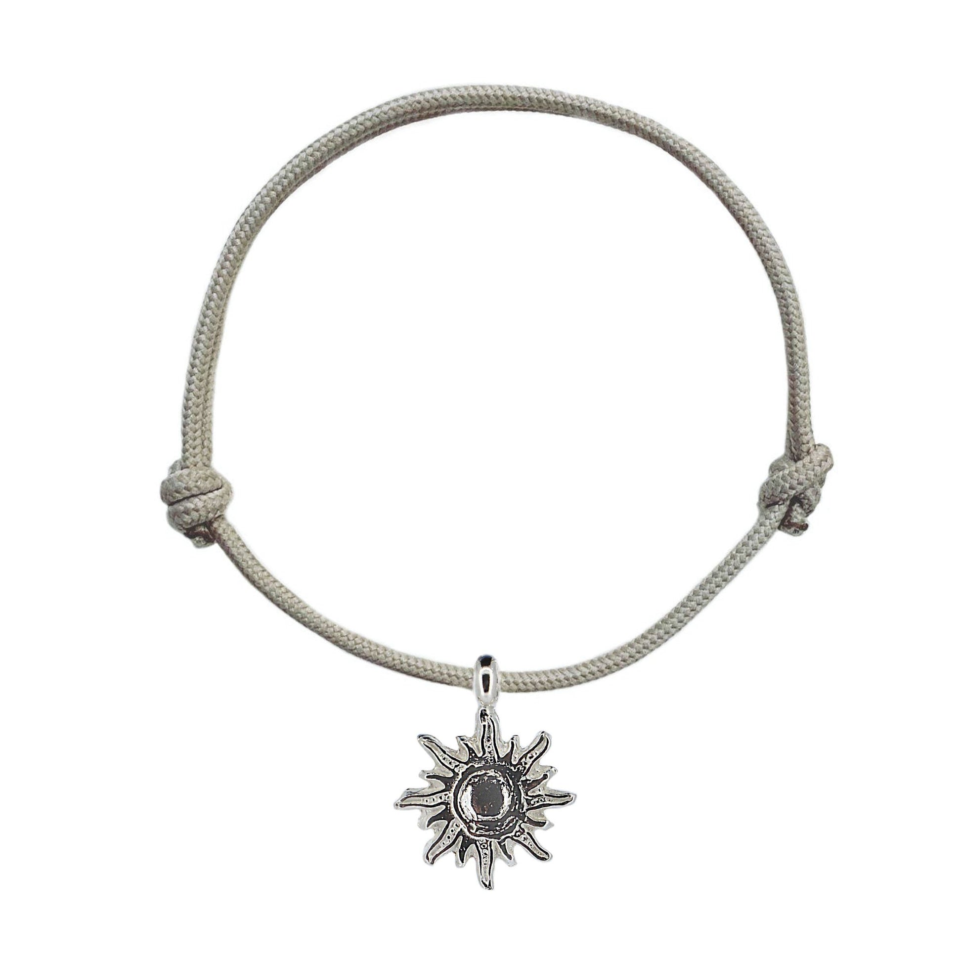 Sun of Hope Rope Bracelet in Sterling Silver