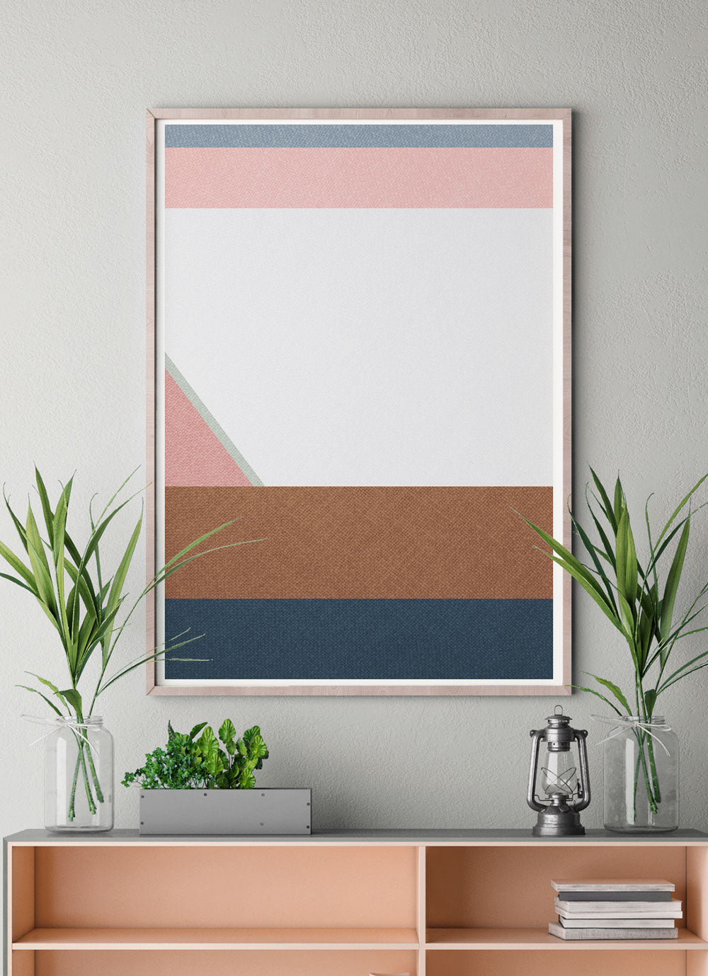 Soul Neutral Geometric Wall Print