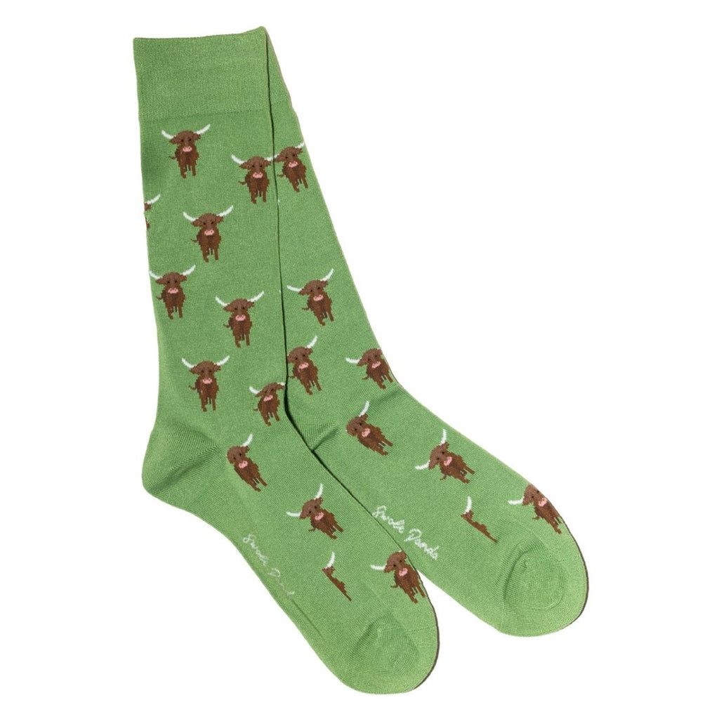 Highland Cow Bamboo Socks