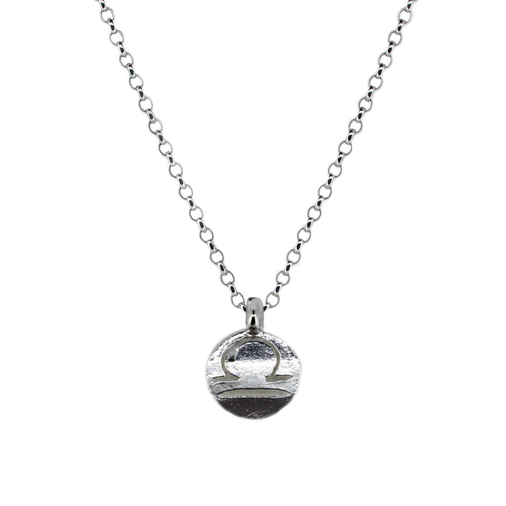 Personalised Star Sign Necklace in Recycled Silver