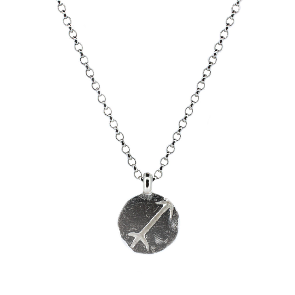 Personalised Star Sign Necklace in Recycled Silver