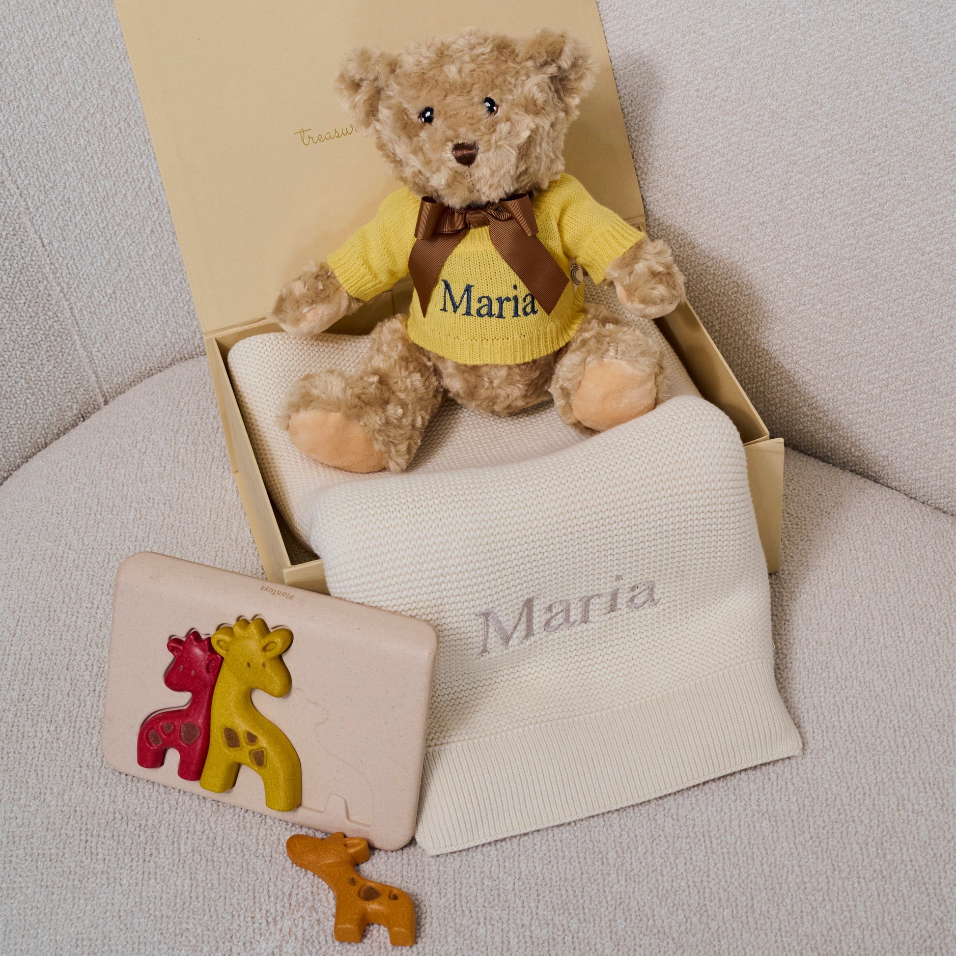 Sunny Safari Newborn Gift Set with Personalization